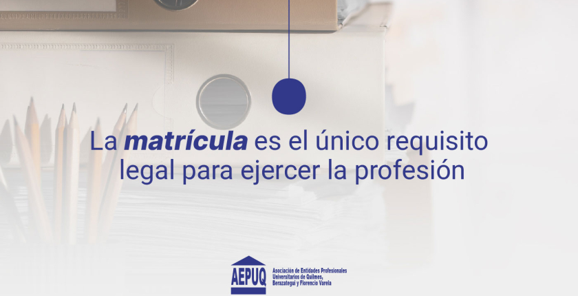 Matrícula Profesional